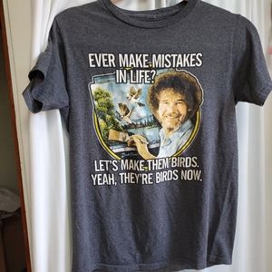 Bob Ross Gray T shirt